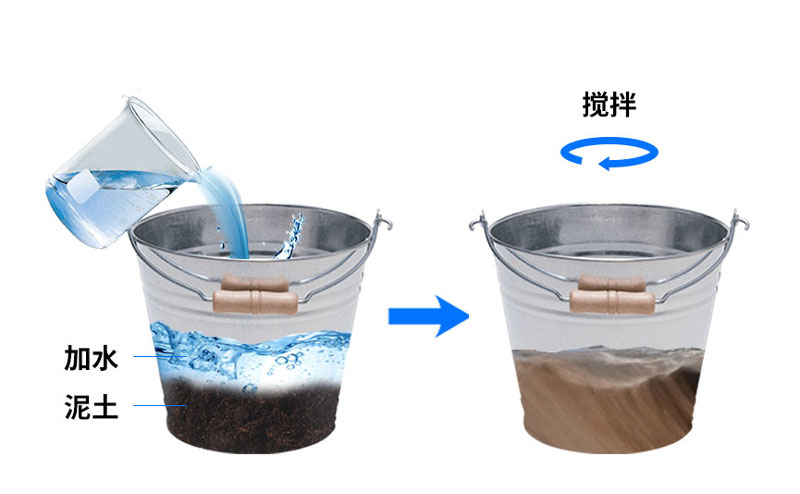 土壤水分觀測(cè)儀安裝之?dāng)嚢枘嗤?/></p><p>6.將泥漿慢慢倒入孔洞，大概到孔洞1/2的位置;可根據(jù)實(shí)際情況酌情增減。</p><p><img src=